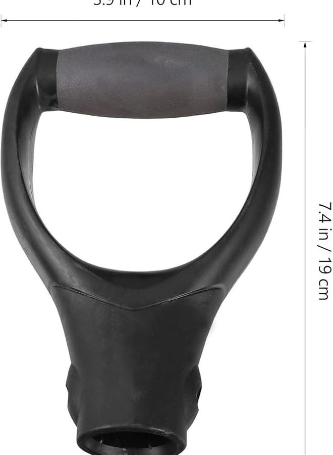 UPKOCH D Shaped Shovel Handle Plastic Grip 3 2cm Diameter Garden Tool Replacement - Image 2